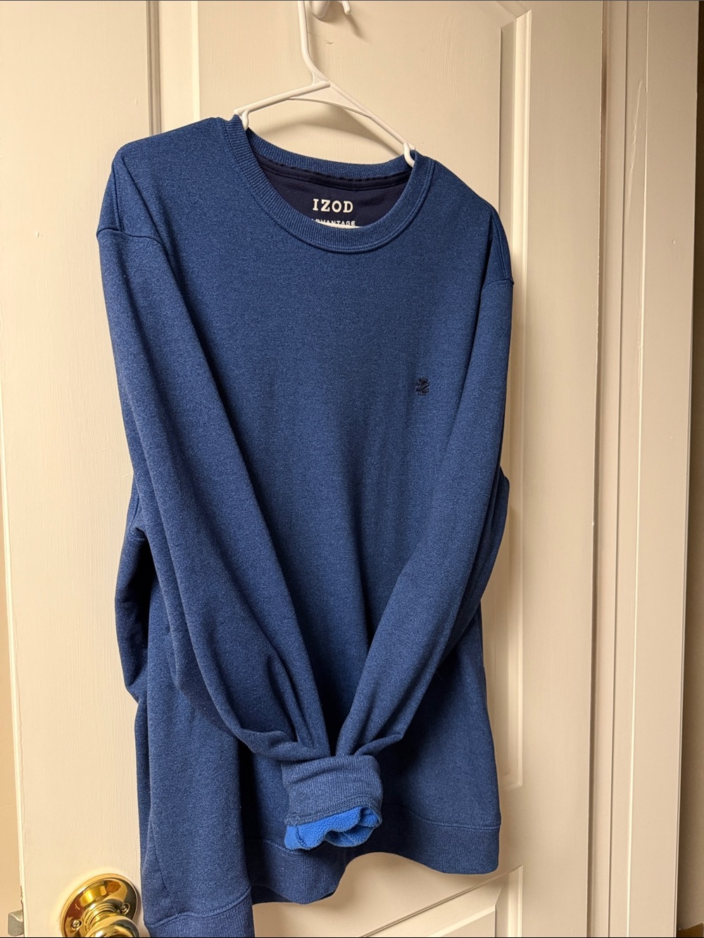 Izod Men's Crewneck Sweater in Deep Blue